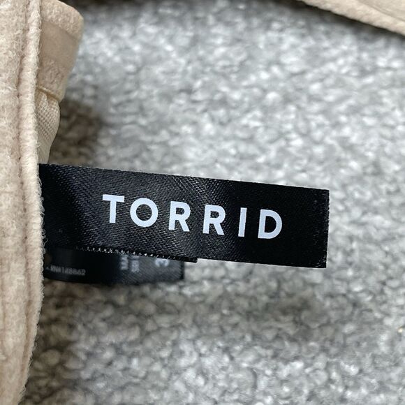 Torrid Push Up Strapless Bra 38C Beige Adjustable Back Closure Padded Underwire - Picture 9 of 14